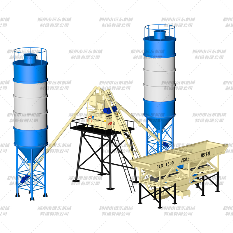 HZS50（1000+2倉(cāng)）混凝土攪拌站(圖5)